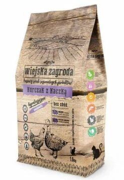 Wiejska Zagroda Per Gatto Pollo Con Anatra 1.6kg