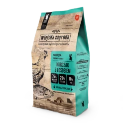 Wiejska Zagroda Pollo Con Salmone Per Gattini 10 Kg